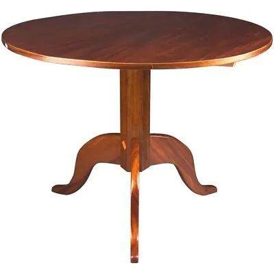 Q'Original Antique Round Biedermeier Folding Table Um 1820 Mahogany Veneered • $797.78