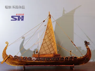 1/50 Viking Viking Ship Wooden Ship Model Set Collection Model Gift Assembling • $140