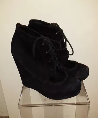 Matiko Kleah Platform Military Wedge Boot Suede Size 7 $204 • $55