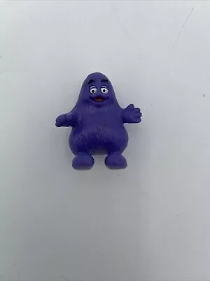 Vintage McDonald's Grimace Sitting 2  PVC Figure Happy Meal Toy 1990 • $8