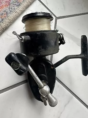 Vintage Garcia Mitchell 300 Black Spinning Fishing Reel Automatic Bail ? • $29.95