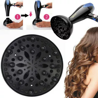 Universal Hair Dryer Diffuser Hair Curl Blower Styling Hairdressing Salon Supply • £4.31