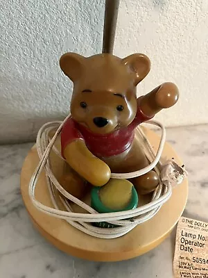 Vintage Winnie The Pooh Musical Lamp Underwriters Laboratory With Shade #50546 • $44.93