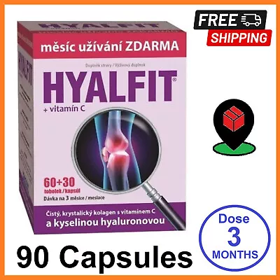 HYALFIT 90 Caps Collagen Vitamin C Hylauronic Acid Joints Inflamantion Swelling • $59.99