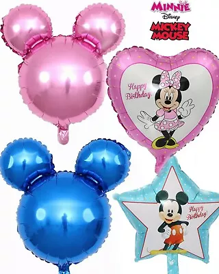 Disney Mickey Minnie Mouse Birthday Balloons Baby Shower Gender Reveal Party Kid • £0.99