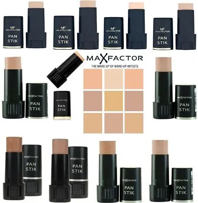 £5.30 • Buy MAX FACTOR Pan Stik Panstik Full Coverage Foundation Stick NEW *ALL SHADES*