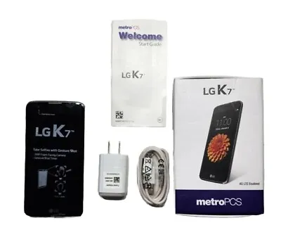 New LG MS330 K7 4G LTE 8GB Metallic Silver Metropcs Locked Smartphone • $89.99