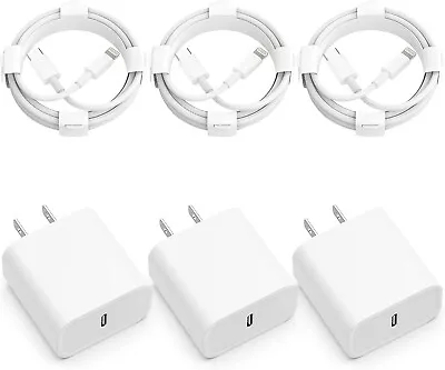 3-Pack Super Fast Charger Type C For IPhone 14 13 12 11 Pro Max Xs XR 8 7 6 Plus • $12.99