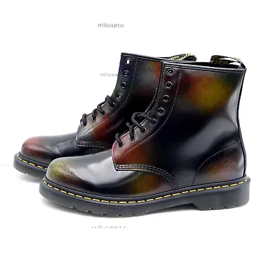 Size 11 Men's Dr. Martens 1460 For Pride Rub Off Boots 30634038 Black • $114.95