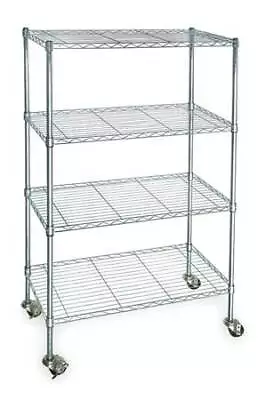 Zoro Select 3Tpc7 Wire Cart 4 Shelf Zinc60X24x67 In. • $214.99