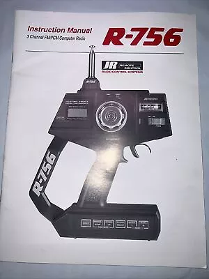 JR PROPO R-756 - 3 Channel Computer Transmitter Radio Owners Manual Rc Cars • $19.99