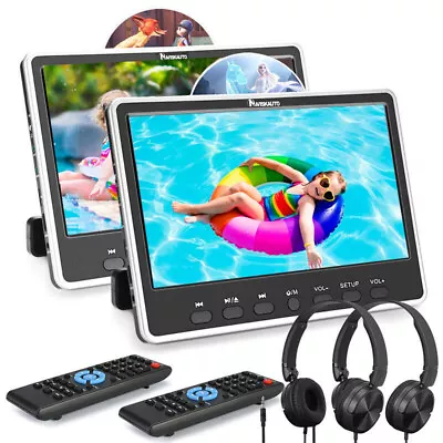 2X12  Car Headrest Active TV Monitor Pillow DVD Player HDMI Screen AV Out/in USB • $224.30