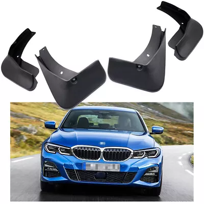 $53.09 • Buy 4 Mud Flaps Splash Guards Fender Car Mudguard For BMW 3-Series Sedan 2019-2021