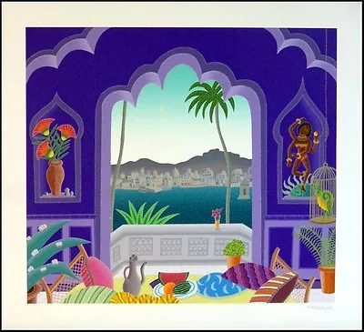 Thomas McKnight  Japiur Lake Pavilion Hand Signed Serigraph On Paper Make Offer • $1375