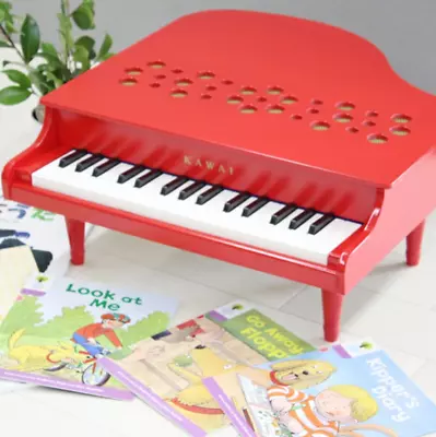 KAWAI Mini Grand Piano Musical Instrument Toy P-32 Red 1163 Made In Japan New • $131.98