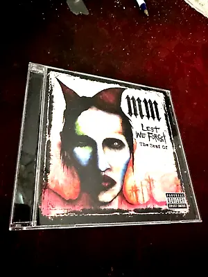 Marilyn Manson- Lest We Forget- Best Of Cd 2004- Nmint W/pic Cover • $39.99