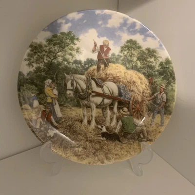 £4.99 • Buy Wedgwood Horse Plate Haymaking John L Chapman Life On The Farm Serie