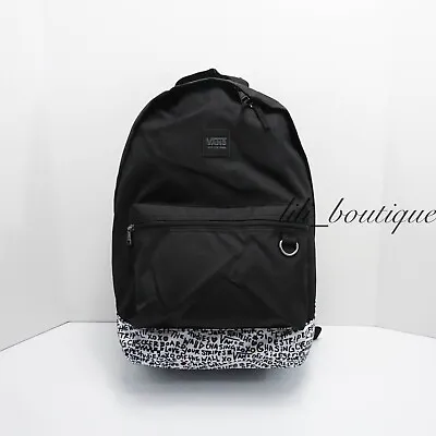 NWT Vans Tiburon Backpack School Laptop Bag VN0A2XA5YEL Scribble Black Multi $54 • $67.36