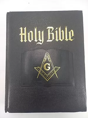 Freemasons Masonic Holy Bible Masons Deluxe Reference Heirloom Edition 1988 HC • $58.99