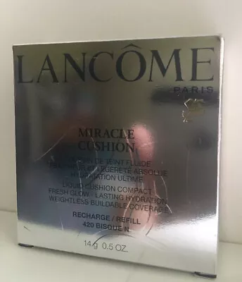 Lancome Miracle Liquid Cushion Compact Foundation Refill 420 BISQUE N SPF 23 • £19.99