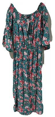 Womens Off Shoulder Beach Top Dress Ruffle Strapless Boho Maxi Long Dresses 2021 • $16.50