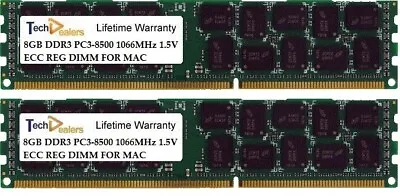 16GB KIT 2X 8GB PC3-8500 REGISTERED APPLE Mac Pro MacPro41 MC561LL/A MEMORY RAM • $19.95