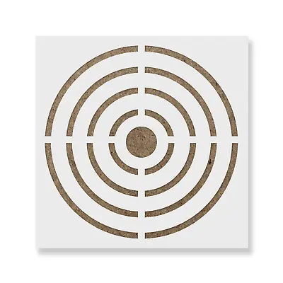 Bullseye Target Stencil - Durable & Reusable Mylar Stencils • $5.99