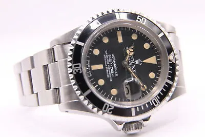 ROLEX Submariner REF.1680 Stainless Steel Black Overhauled Vintage Men's Watch • $22800