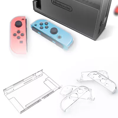 For Nintendo Switch OLED Transparent Clear Shockproof Protective Hard Case Cover • $8.99