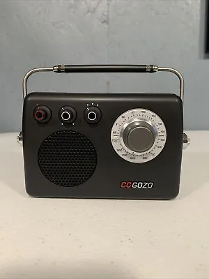 C Crane CC GOZO Portable Radio Tabletop Radio Black Tested Working • $49.49
