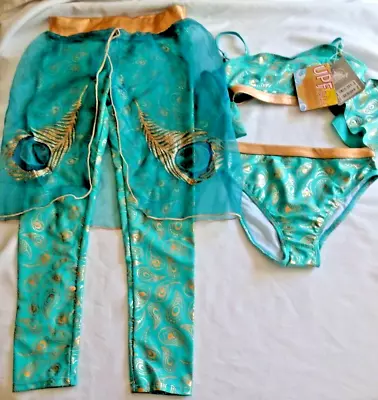 Disney Store Aladdin Princess Jasmine 3 Piece Swimsuit Costume - Age 7/8 - BNWT • £19.99