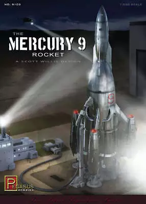 Pegasus 1/350 Mercury 9 Rocket 9103 • $27.99