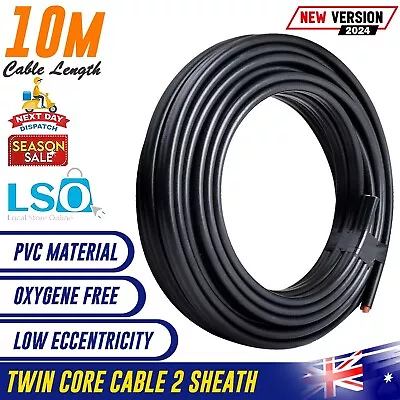 6mm Twin Core 450V 10M Wire Electrical Automotive Cable 2 Sheath New • $50.54
