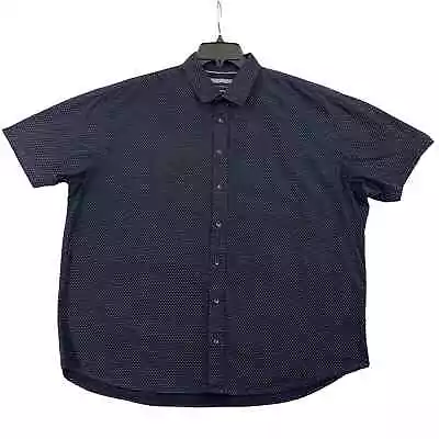 Gentlemen’s Outfitters Button Up Shirt Mens Size XXL Blue Polka Dots • $14.45