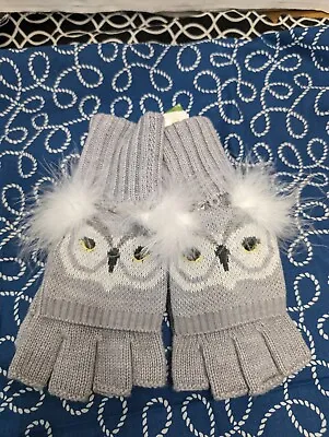 Kate Spade New York Fingerless Gloves Star Bright Owl Pop Top Mittens  • $35