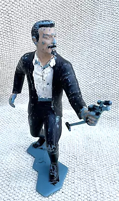 Figurine Plastic Louis Marx Action Figure Black Suit Man Telescope Gun Uncle ??? • $28.99