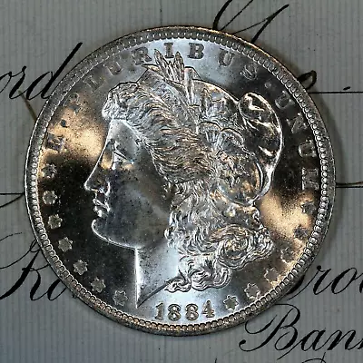 * 1884-O * CHOICE To GEM BU MS MORGAN SILVER DOLLAR * FROM ORIGINAL BANK BAG * • $124.95