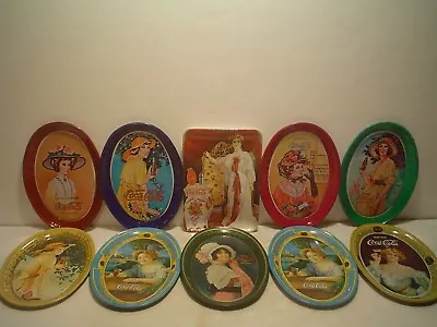 10 Vintage Coca Cola Tip Trays 5 1973 4 Older Than That 1 From Italy All Exc • $19.95
