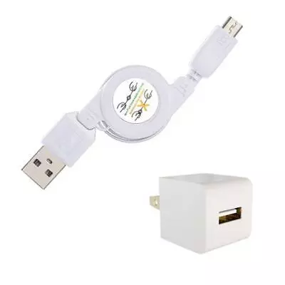 $14.76 • Buy HOME CHARGER RETRACTABLE MICRO USB CABLE POWER ADAPTER CORD For PHONES & TABLETS