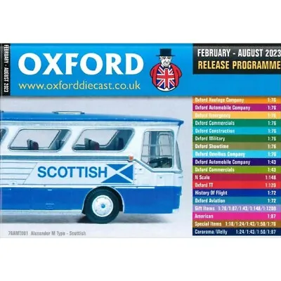 £1.90 • Buy Oxford Diecast 48 Page Release Programme Catalogue Feb-Aug 2023