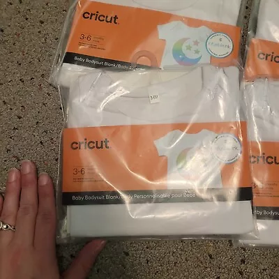 Cricut White Infusible Ink Baby Bodysuit Blank - Infant (3-6 Months) LOT OF 5 • $9