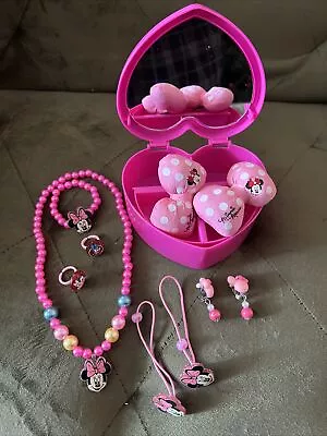 Cute Minnie Mouse Jewelry Boxwith Accessories For Little Girl • $10