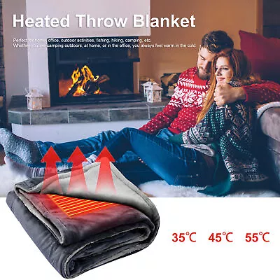 100X70cm Heating Blanket USB Wearable Heated 5V Low Voltage Electric Blanket • $23.39