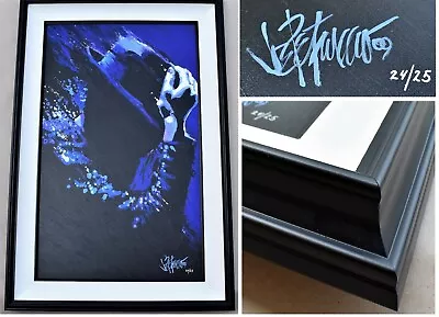 Artist Joe Petruccio Signed LE #24/25 Michael Jackson Canvas Giclee Art + FRAMED • $1599.99