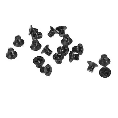 M3 X 3mm Phillips Flat Head Screws Carbon Steel Machine Screws Black 150pcs • $9.47