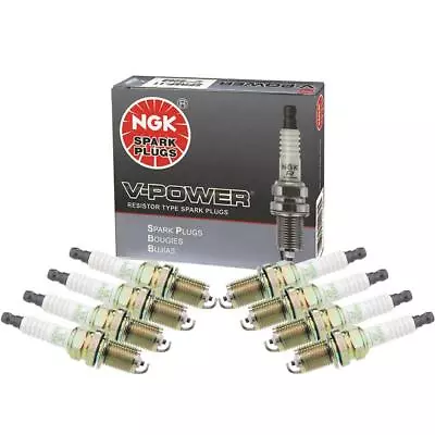 NGK Set Of 8 Nickel V-Power Spark Plugs For Jaguar Land Rover Lexus Toyota V8 • $21.98