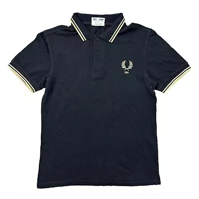 Fred Perry 100th Anniversary Twin Tipped Polo Shirt Mod 60s Scooter Mens Small • £34.99