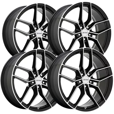 (Set Of 4) Petrol P5C 20x8.5 5x112 +40mm Black/Machined Wheels Rims 20  Inch • $1123.96