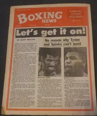 Boxing News Magazine November 27 1987 Vol.43 No.48 Let's Get It On! • £2.40