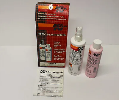 NEW K&N Air Filter Recharger Filter Cleaning Service Kit 99-5050 • $14.95